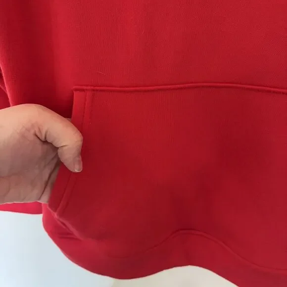 Reebok Boys Medium M (10-12) Red Pullover Hoodie Logo Spell Out Athletic New NWT - Picture 8 of 9